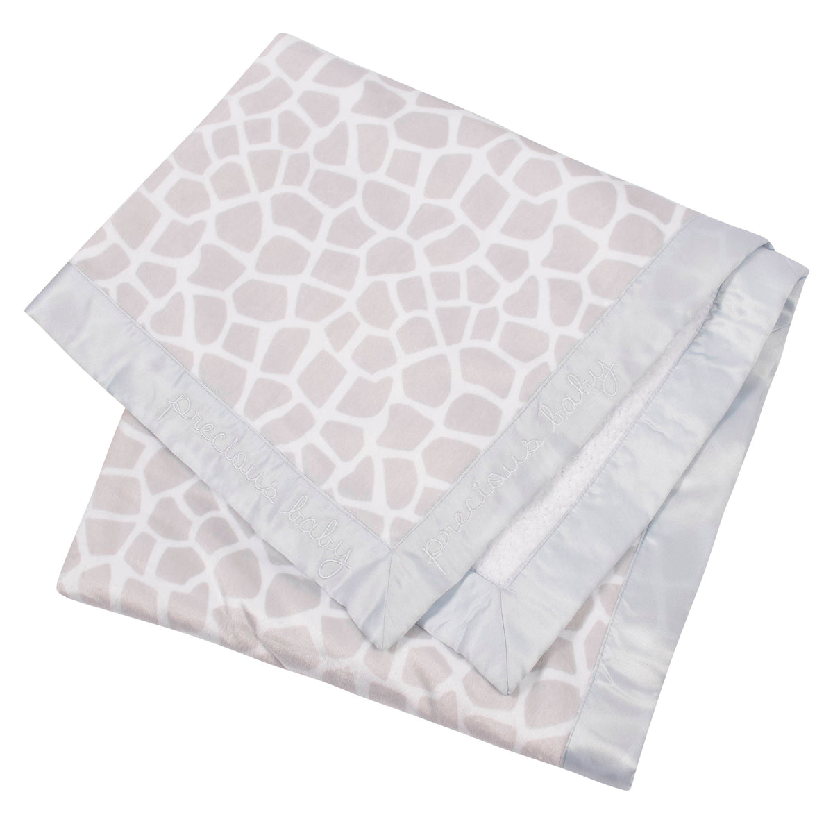 Neutral Giraffe Plush Blanket, view 2