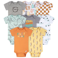 8-Pack Baby Boys Hello Friends Short Sleeve Onesies® Bodysuits