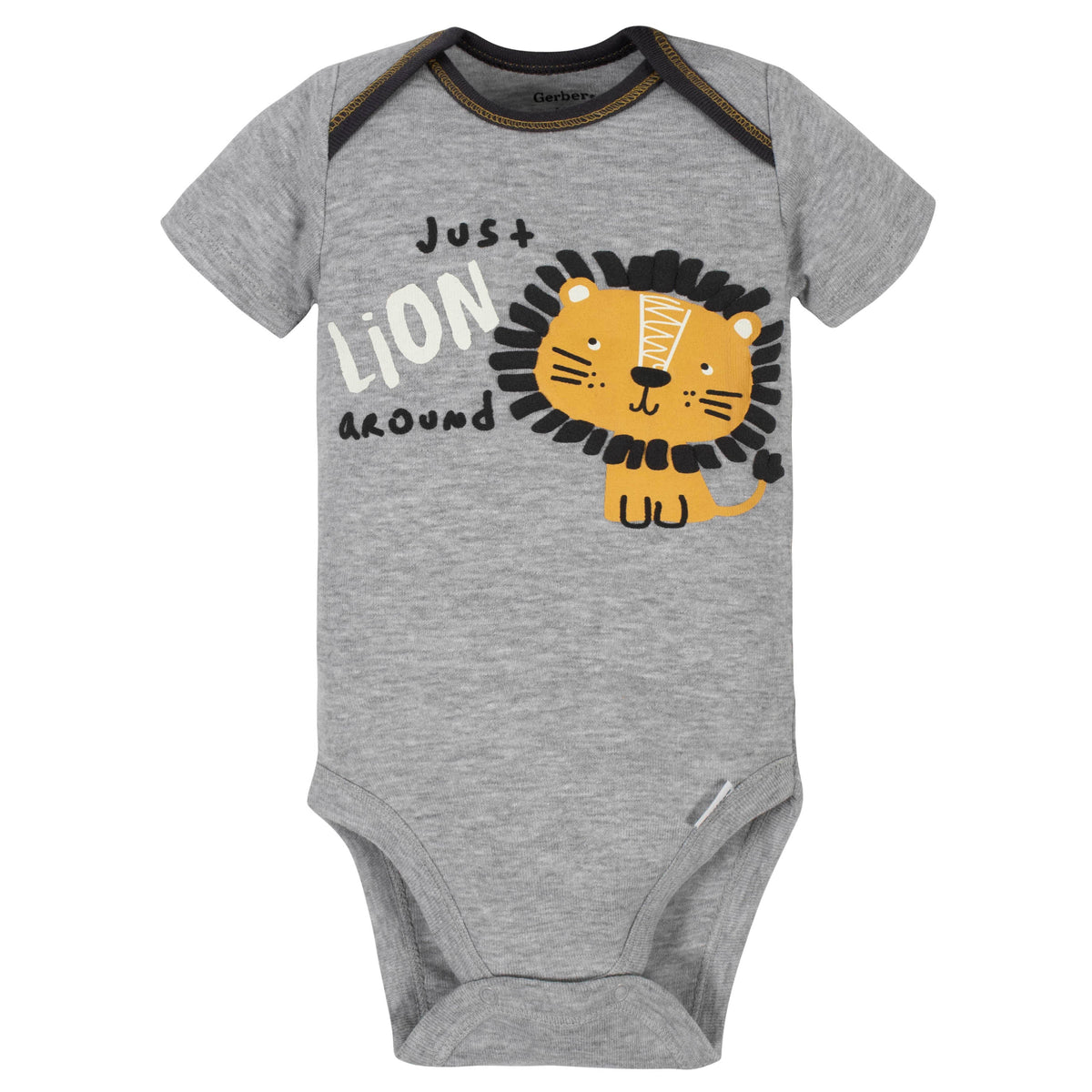 3-Piece Baby Boys Lion Bodysuit, Pant, and Cap Set, view 2