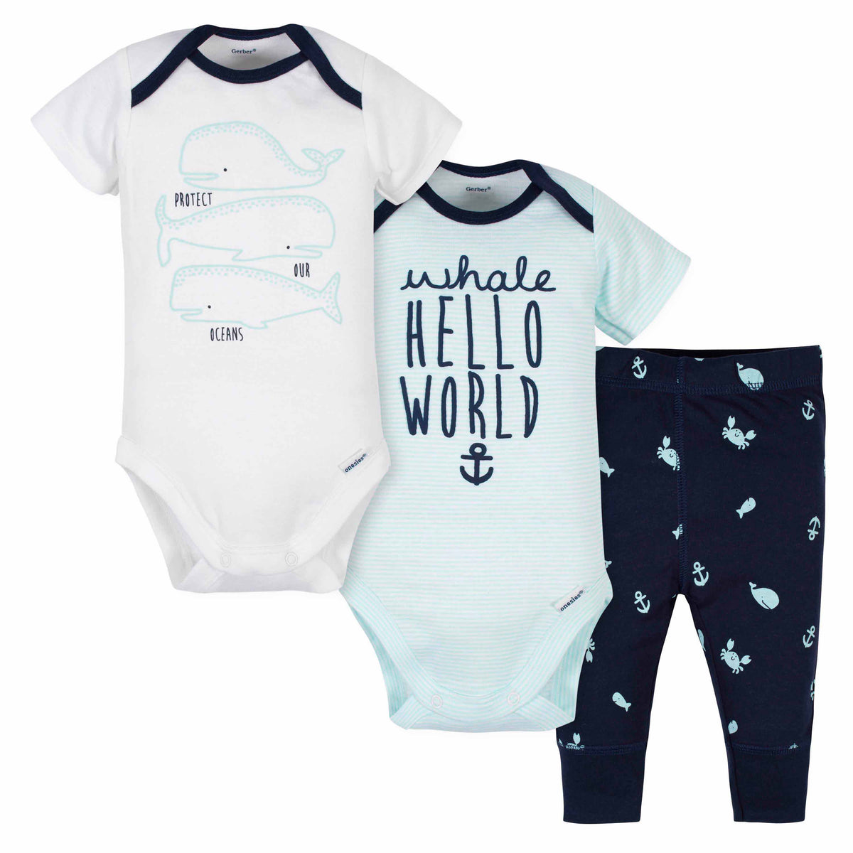 3-Piece Baby Boys Under The Sea Take Me Home Set