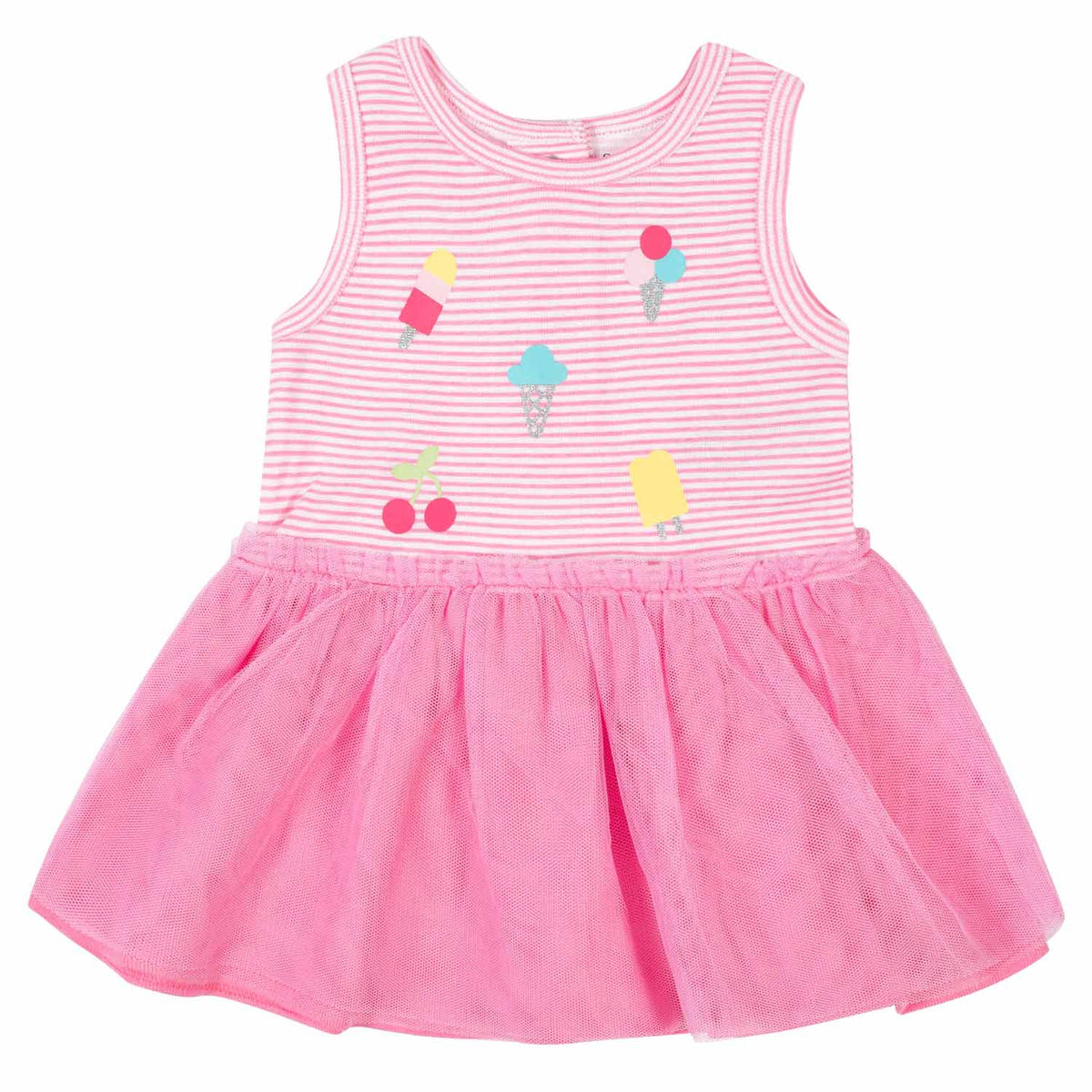2-Piece Baby Girls Ice Cream Dress Set, view 2