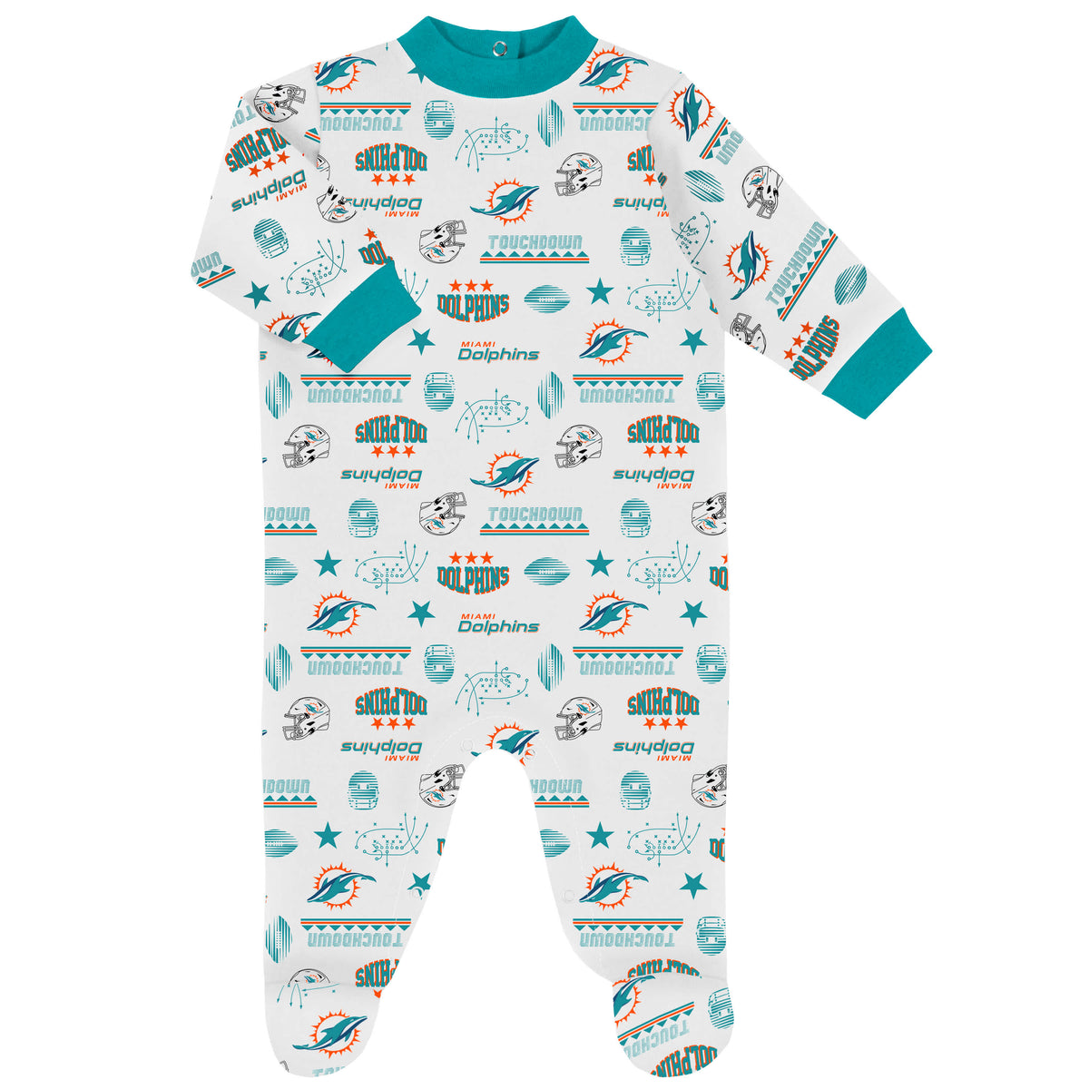 3-Piece Baby Boys Dolphins Bodysuit, Sleep 'N Play & Cap Set, view 3