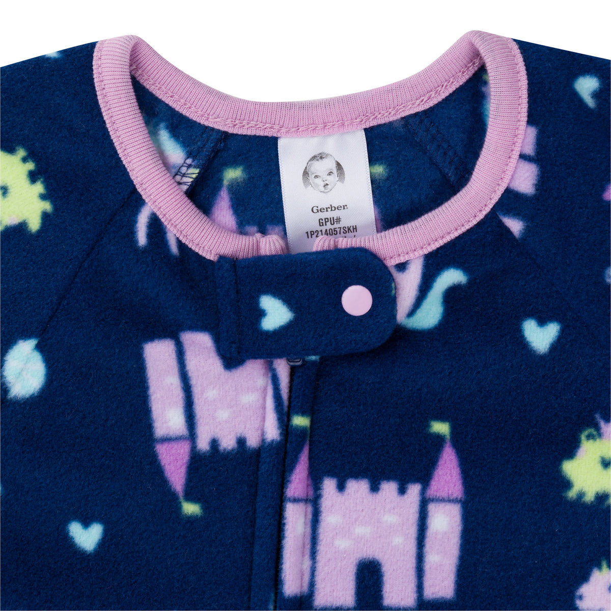 2-Pack Baby & Toddler Girls Princess Fleece Pajamas, view 3