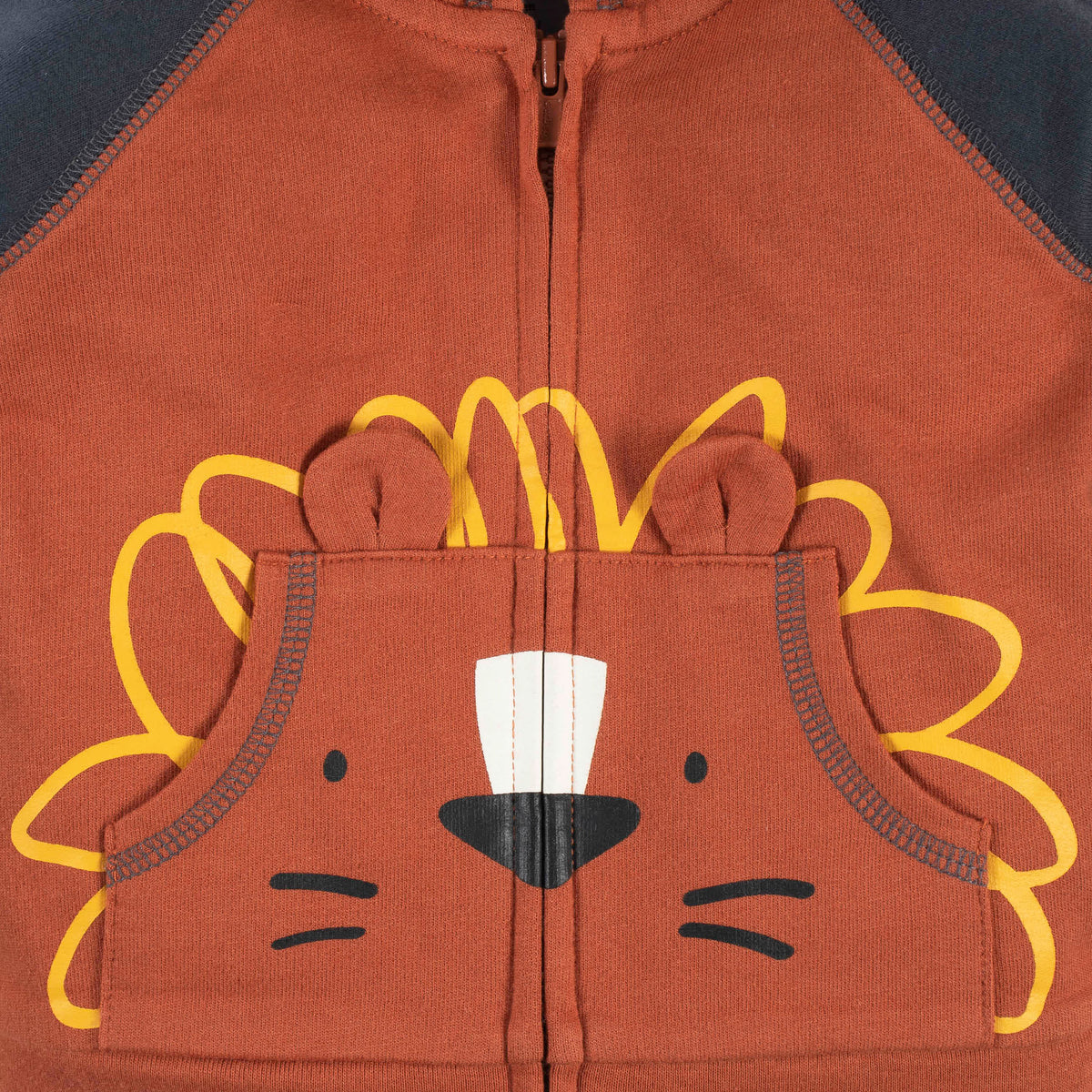 2-Piece Baby & Toddler Boys Lion Hoodie & Active Pant Set, view 4