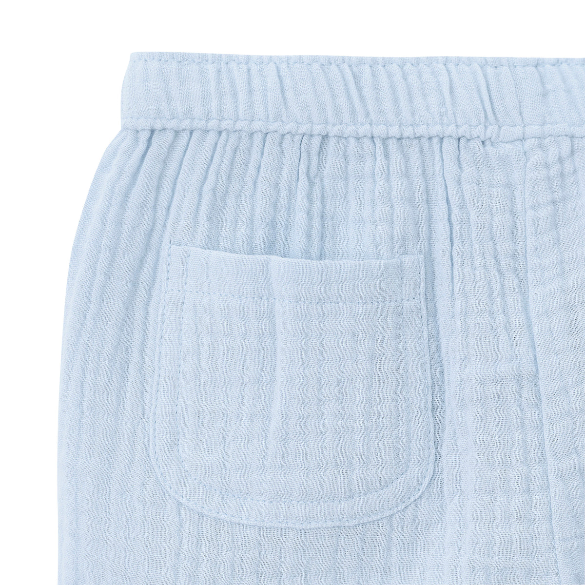 Infant & Toddler Blue Gauze Shorts, view 2