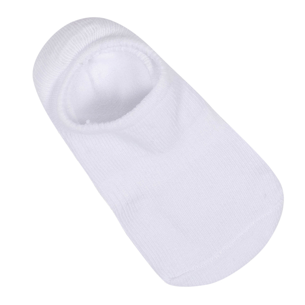 8-Pack Neutral White Wiggle Proof Jersey Socks, view 2