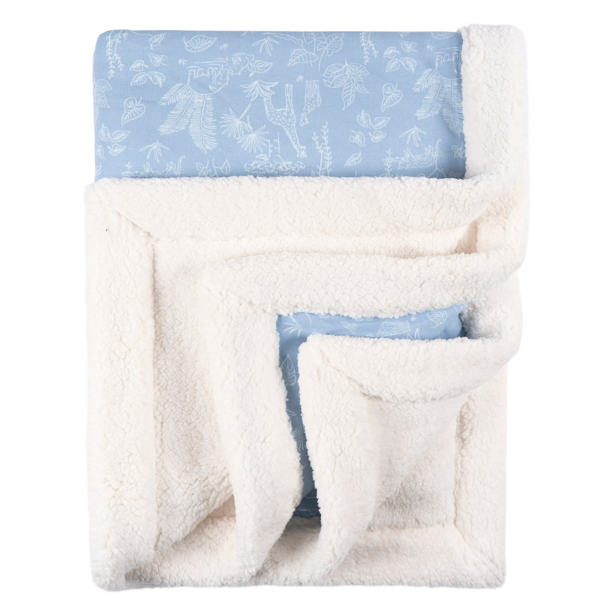 Baby Boys Blue Jungle Plush Blanket