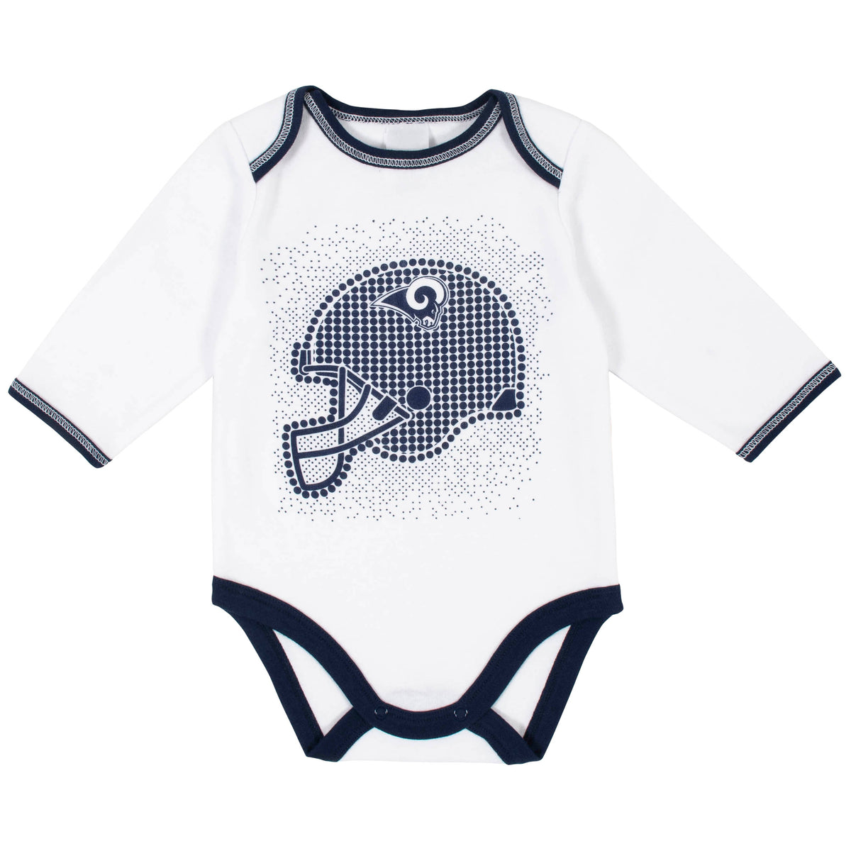 3-Piece Baby Boys Rams Bodysuit, Pant, and Cap Set, view 2