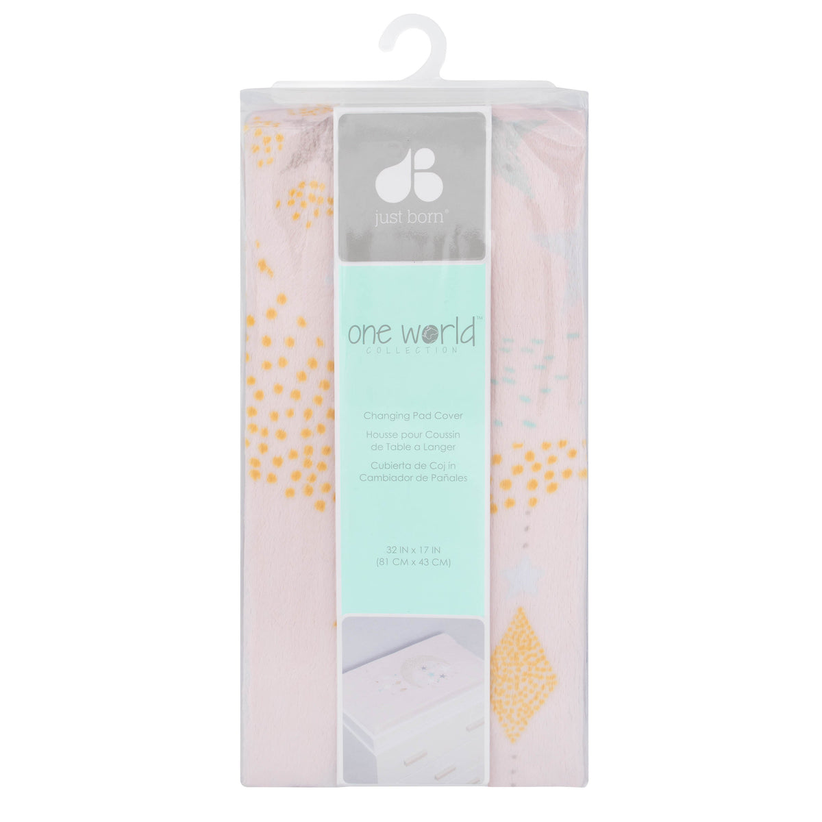 Baby Girls Love and Sugar Changing Pad Cover, view 2