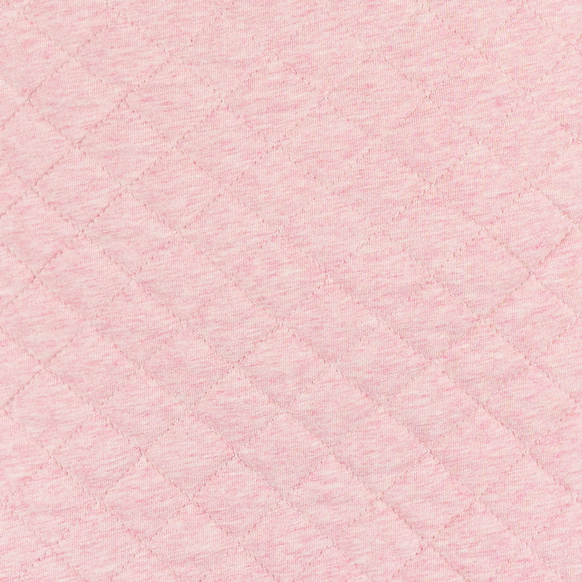 Baby Girls Pink Heather Quilted Jersey Wearable Blanket, view 3