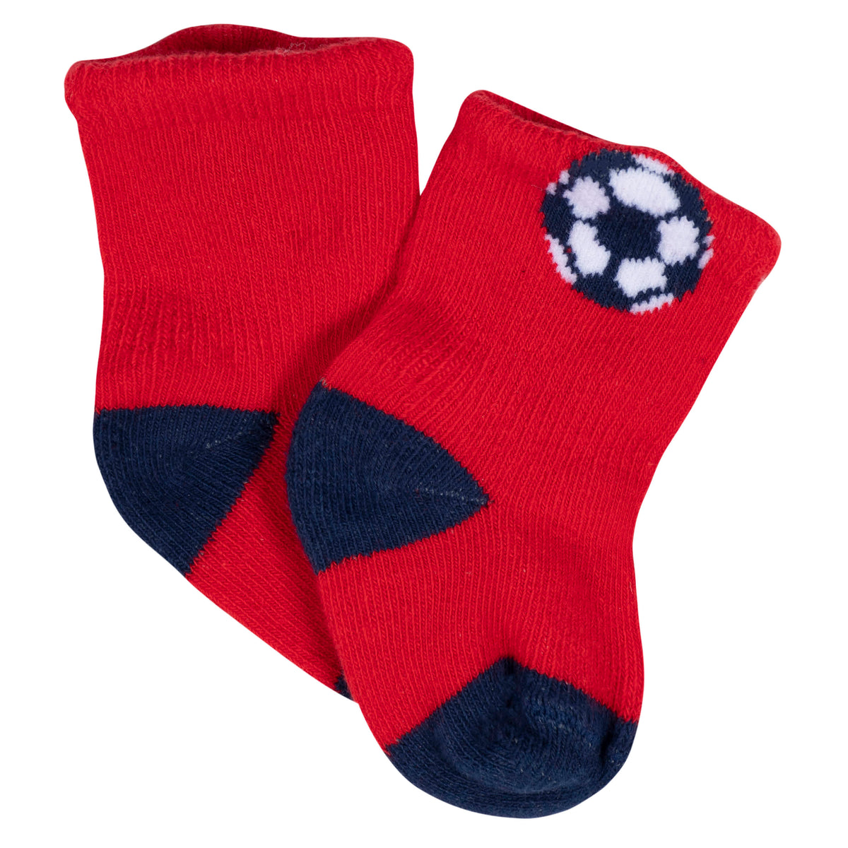 8-Pack Baby Boys All Star Jersey Wiggle Proof Socks, view 6