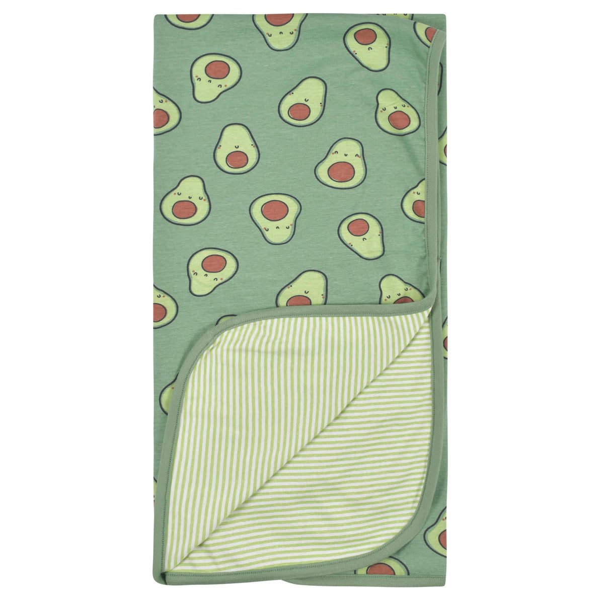 Baby Neutral Avocados Reversible Baby Blanket