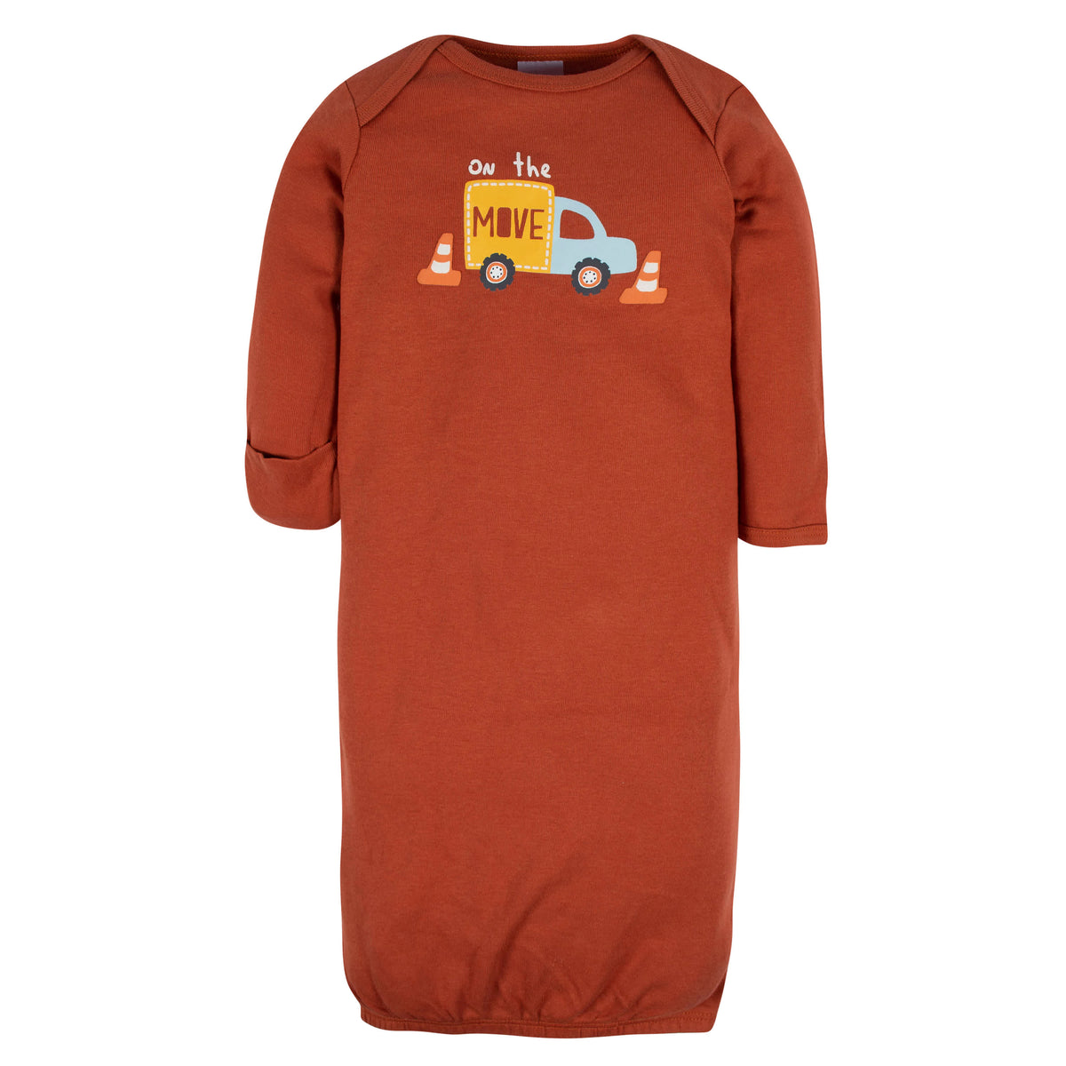 4-Pack Baby Boys Transportation Zone Gowns, view 2