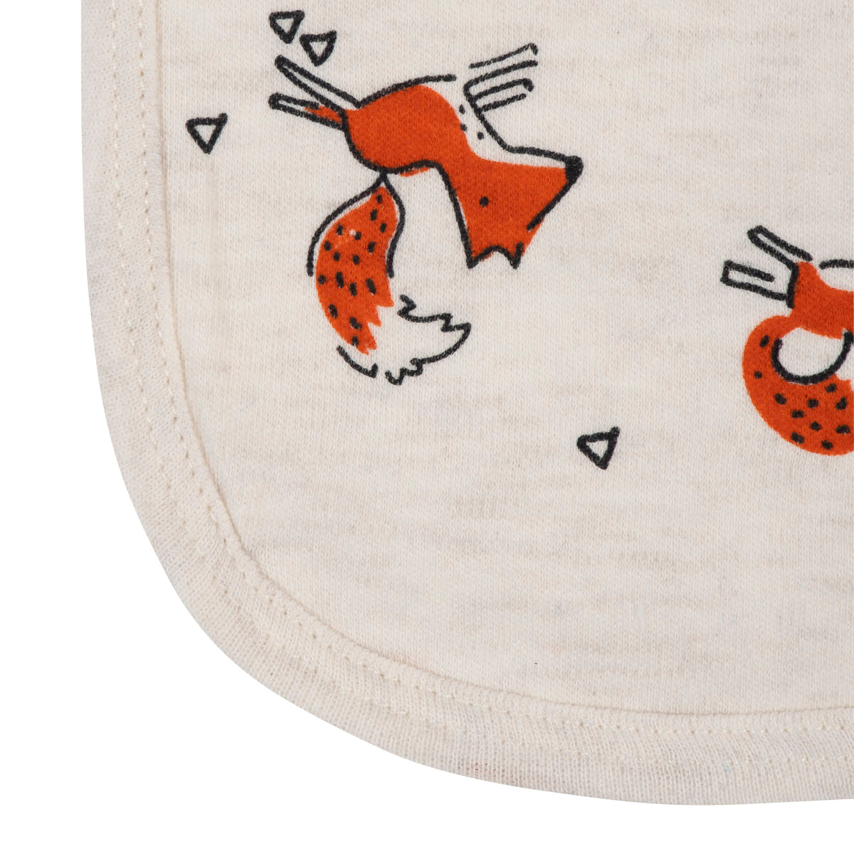 4-Pack Baby Boys Fox Burp Cloths, view 3