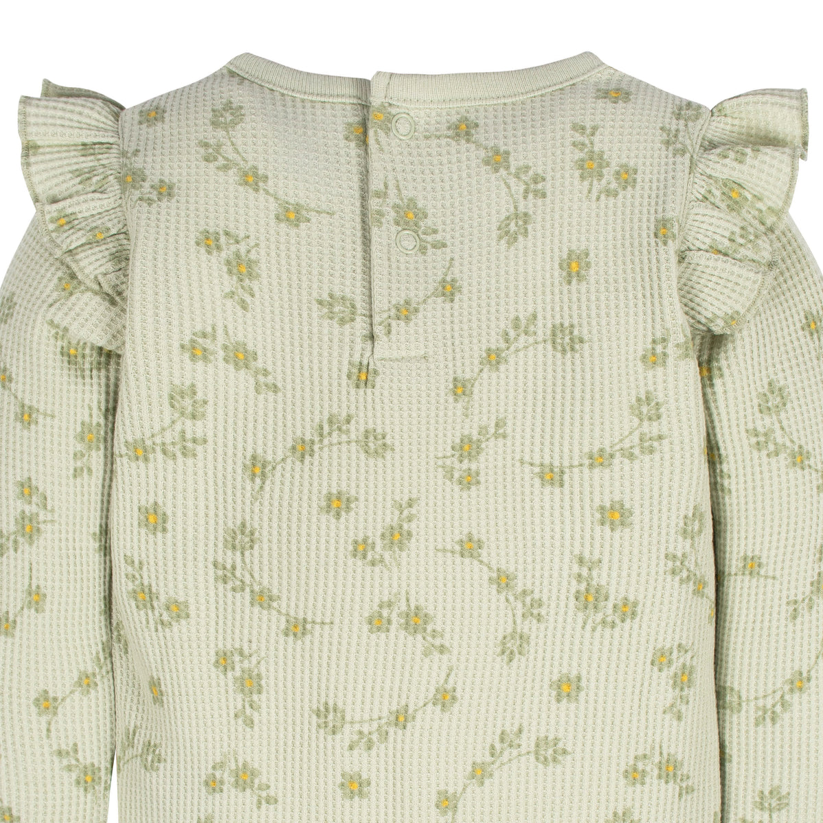 2-Pack Baby Girls Flower Toss Long Sleeve Onesies Bodysuits, view 5