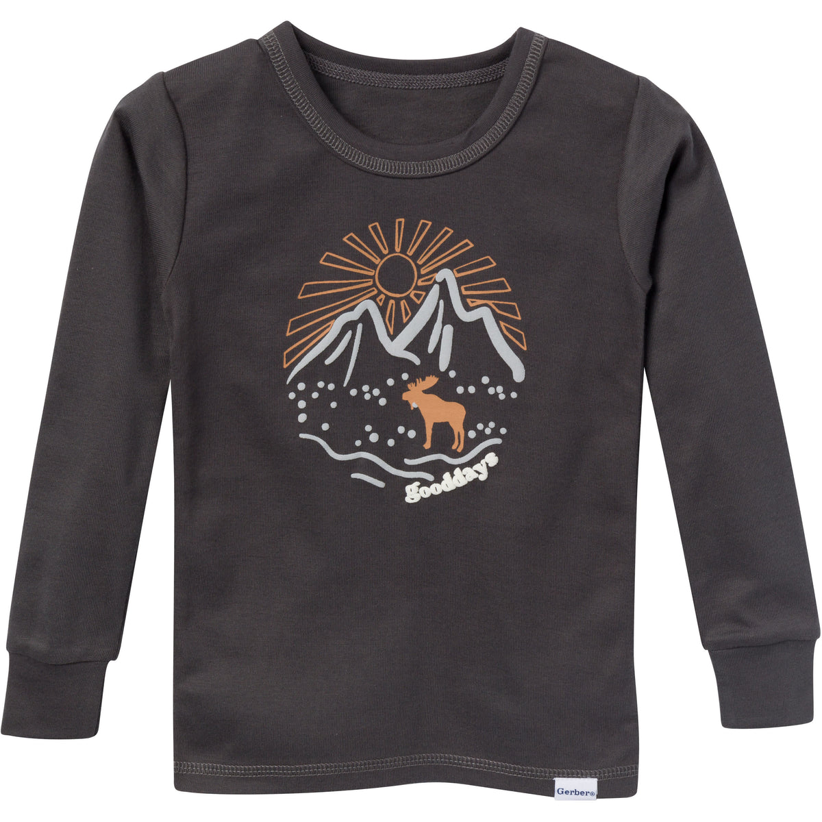 4-Piece Infant & Toddler Boys Moose Pajamas Set, view 2