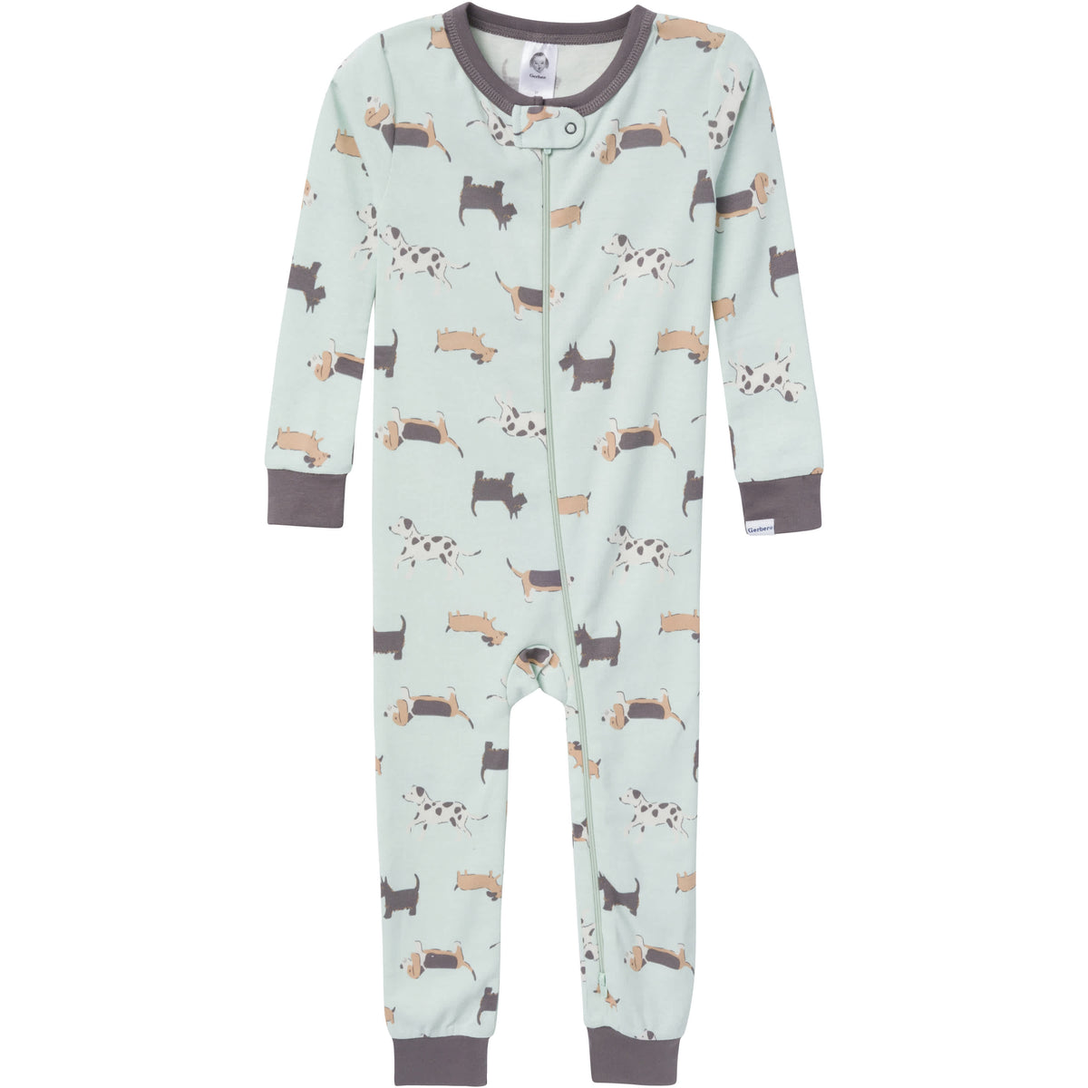3-Pack Baby & Toddler Neutral Dog Snug-Fitting Footless Pajamas, view 2