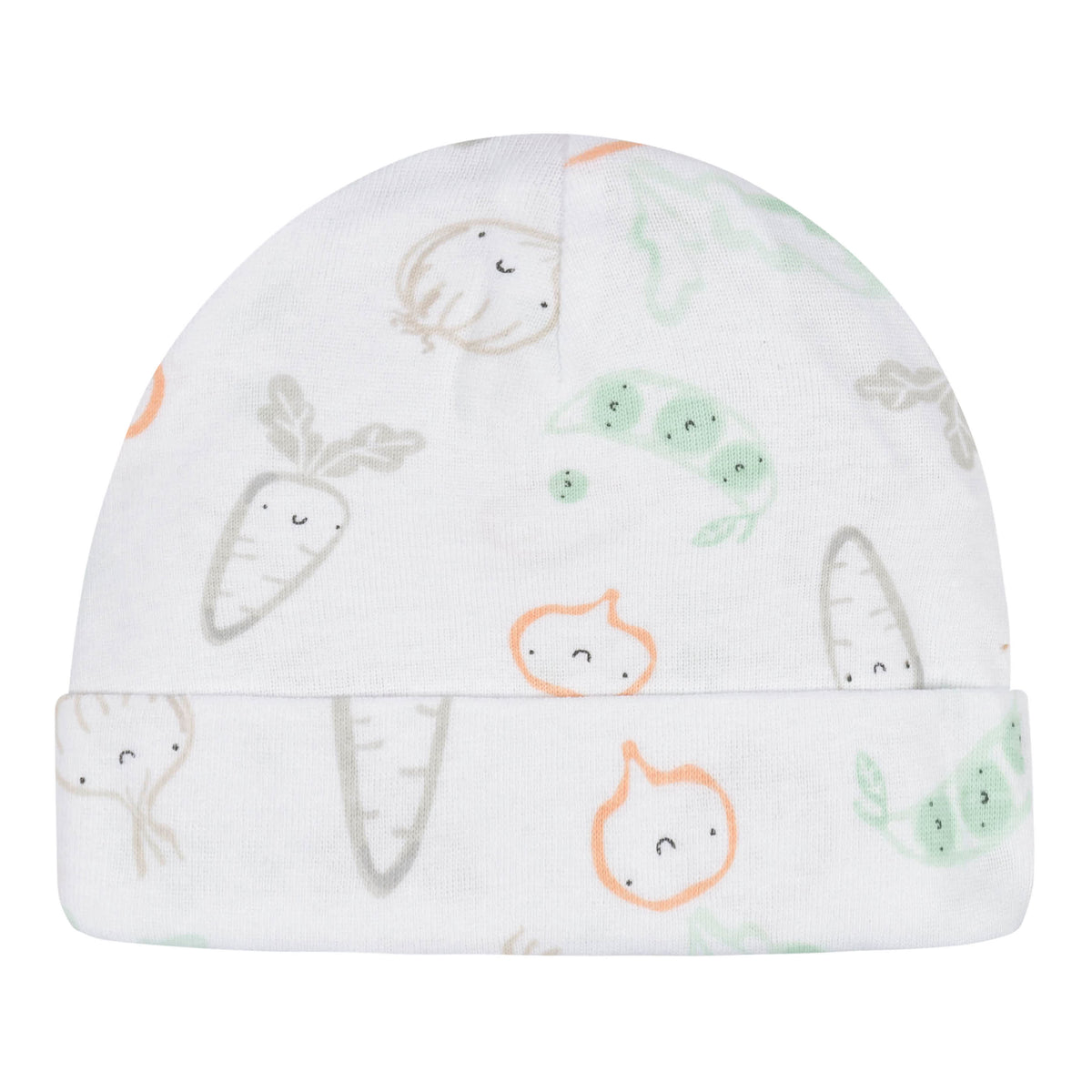 4-Pack Baby Neutral Vegetables Caps, view 4