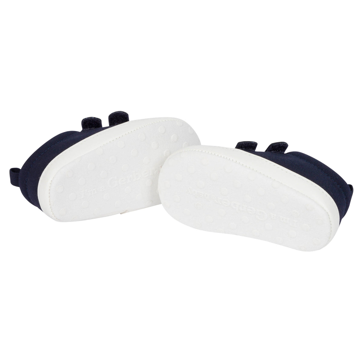 Baby Neutral Navy Canvas Shoes, view 4