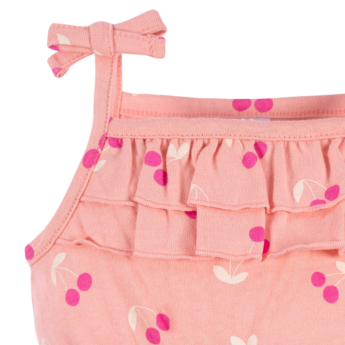 2-Pack Baby & Toddler Girls Cherry Blossom Tank Rompers, view 8