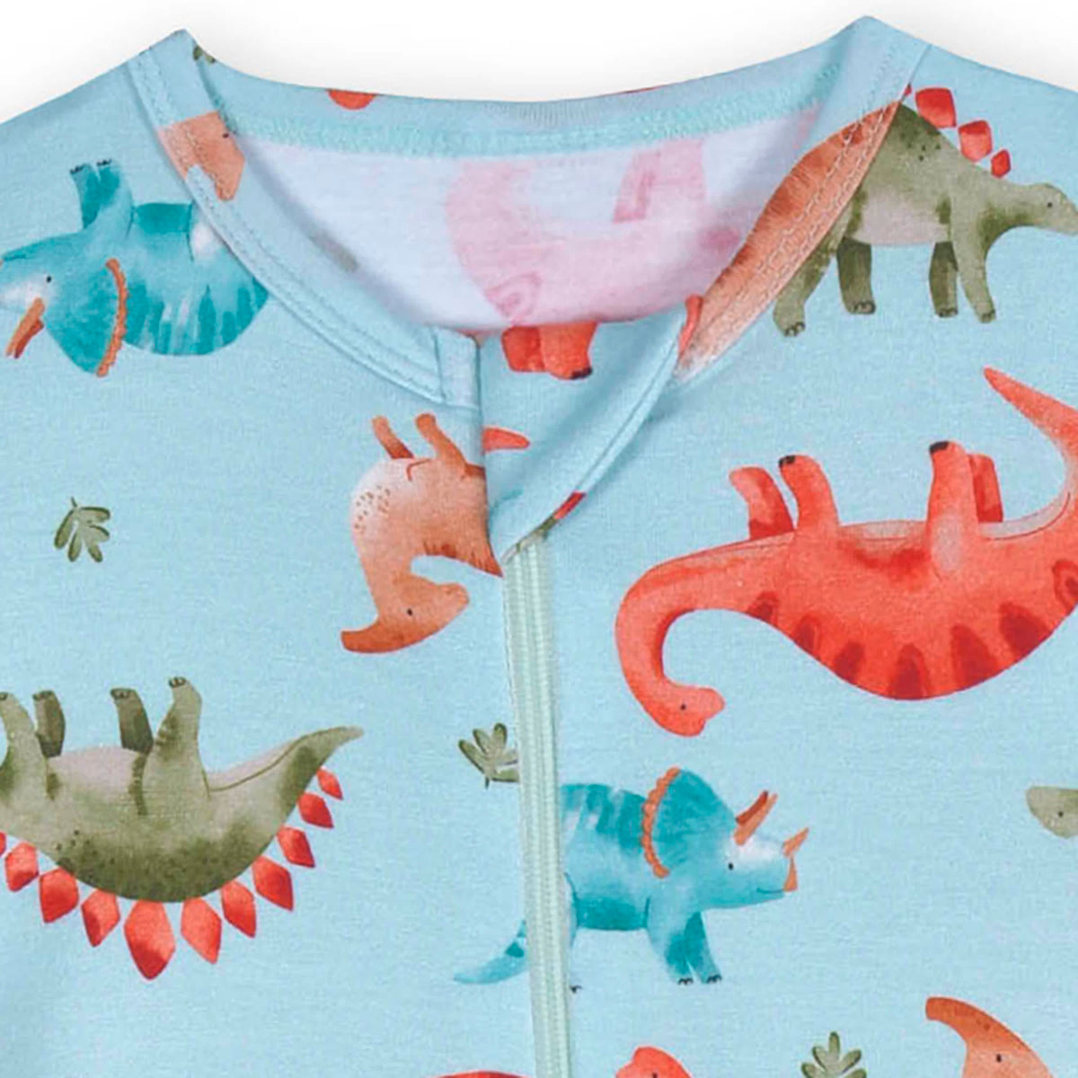 Baby & Toddler Snugosaurous Buttery Soft Viscose Made from Eucalyptus Snug Fit Footed Pajamas, view 7