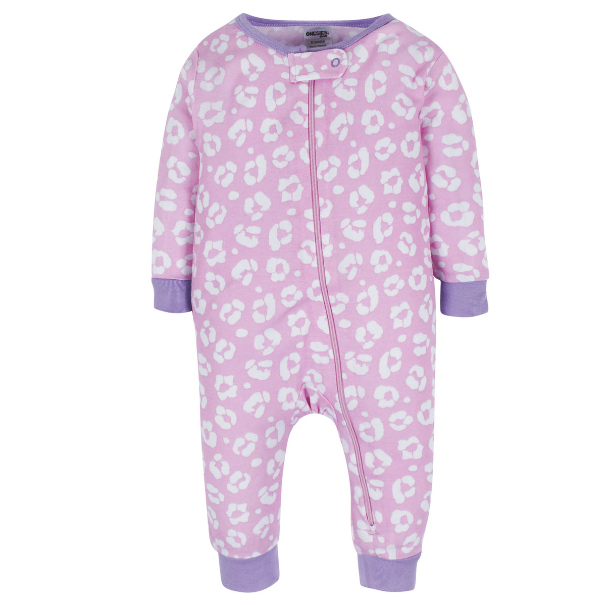 3-Pack Baby & Toddler Girls Rainbow Floral Snug Fit Footless Pajamas, view 5