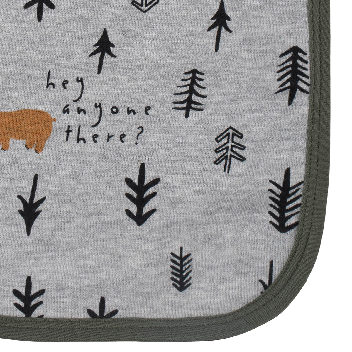 4-Pack Baby Boys Bear Terry Burp Cloths, view 3