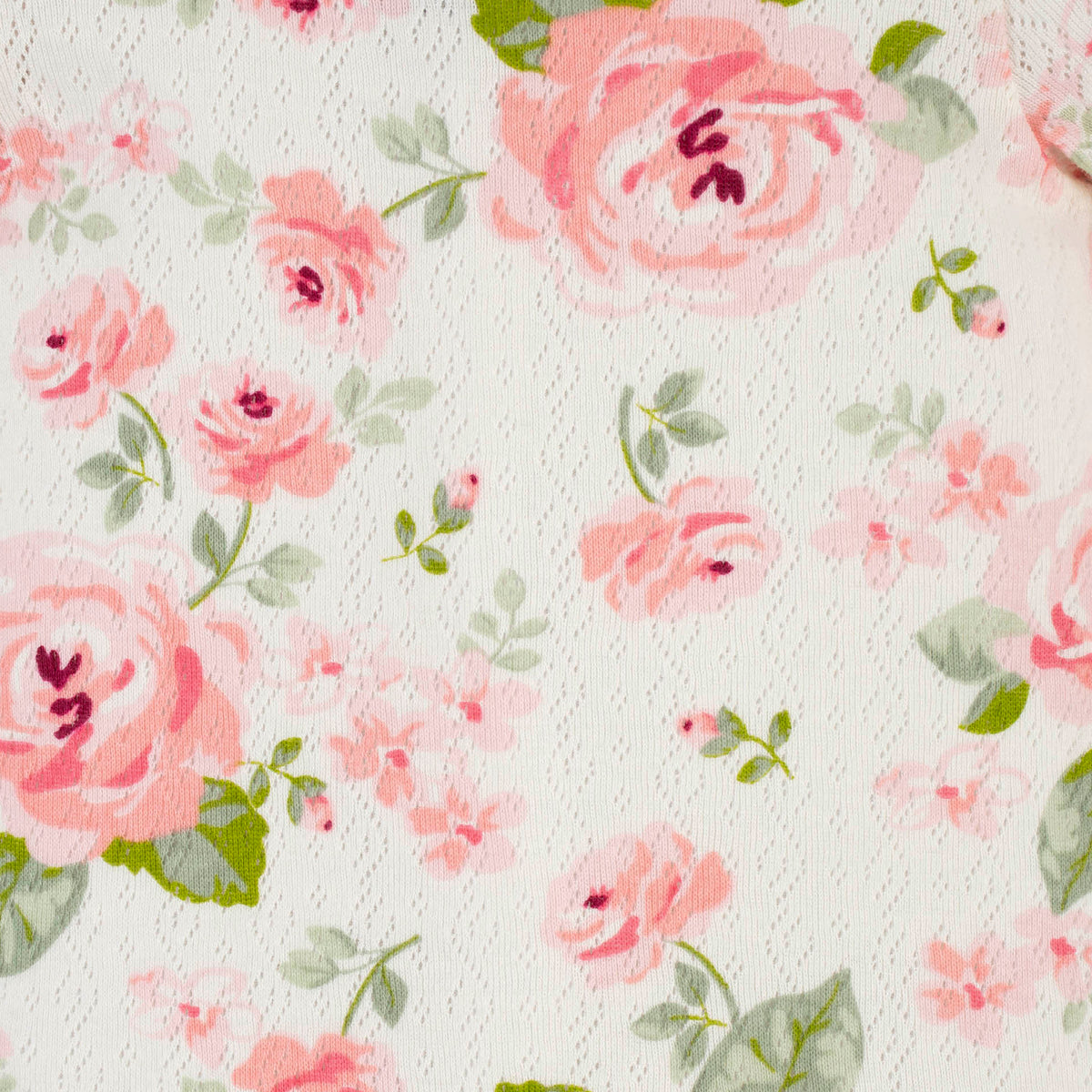 2-Piece Baby Girls Roses Coverall & Headband Set, view 5