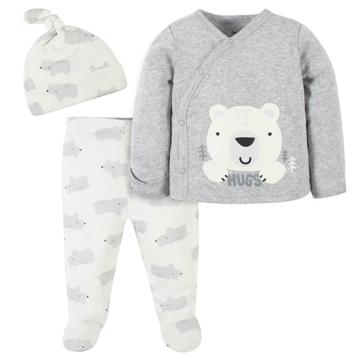 3-Piece Baby Boys Bear Take-Me-Home Set
