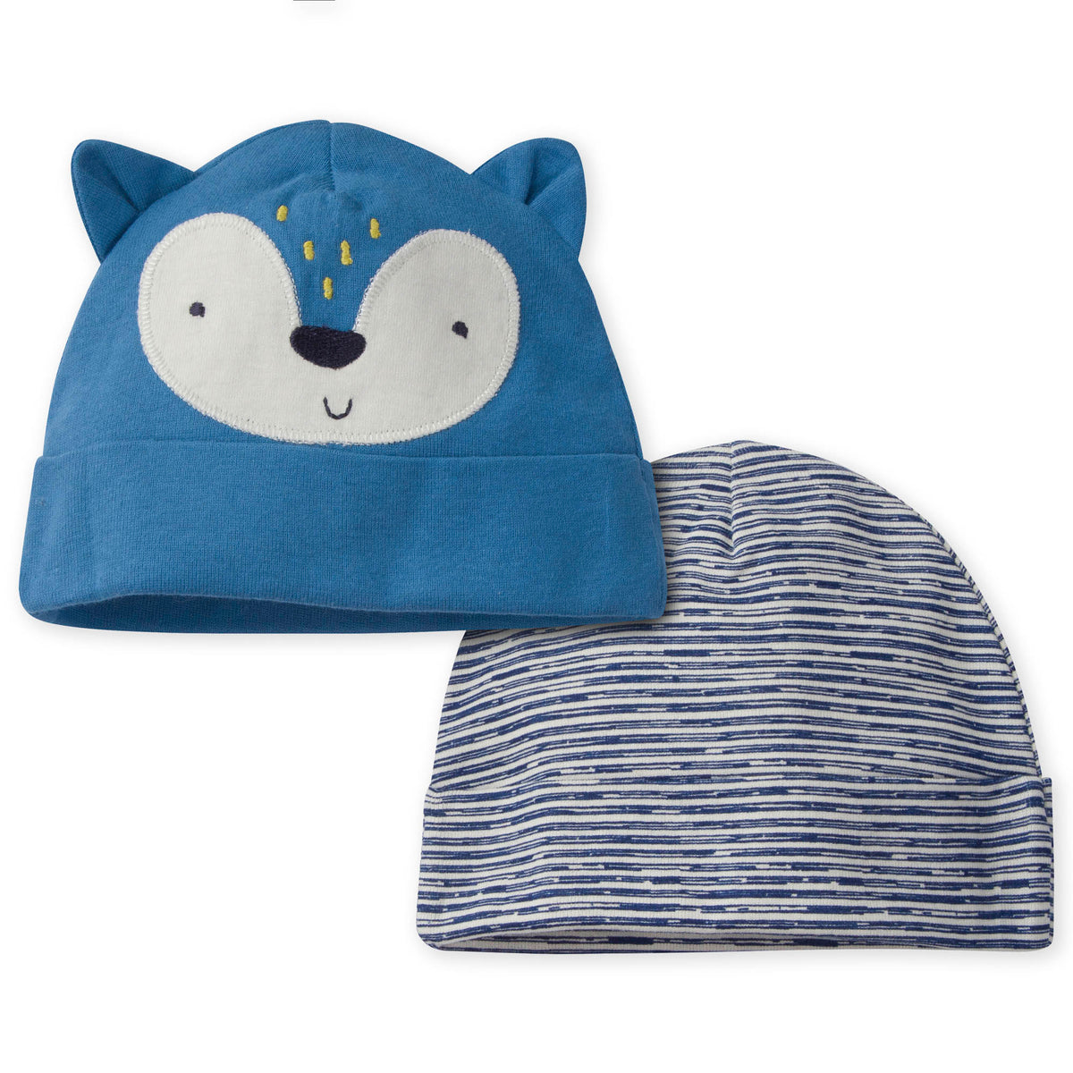 2-Pack Baby Boys Fox Caps