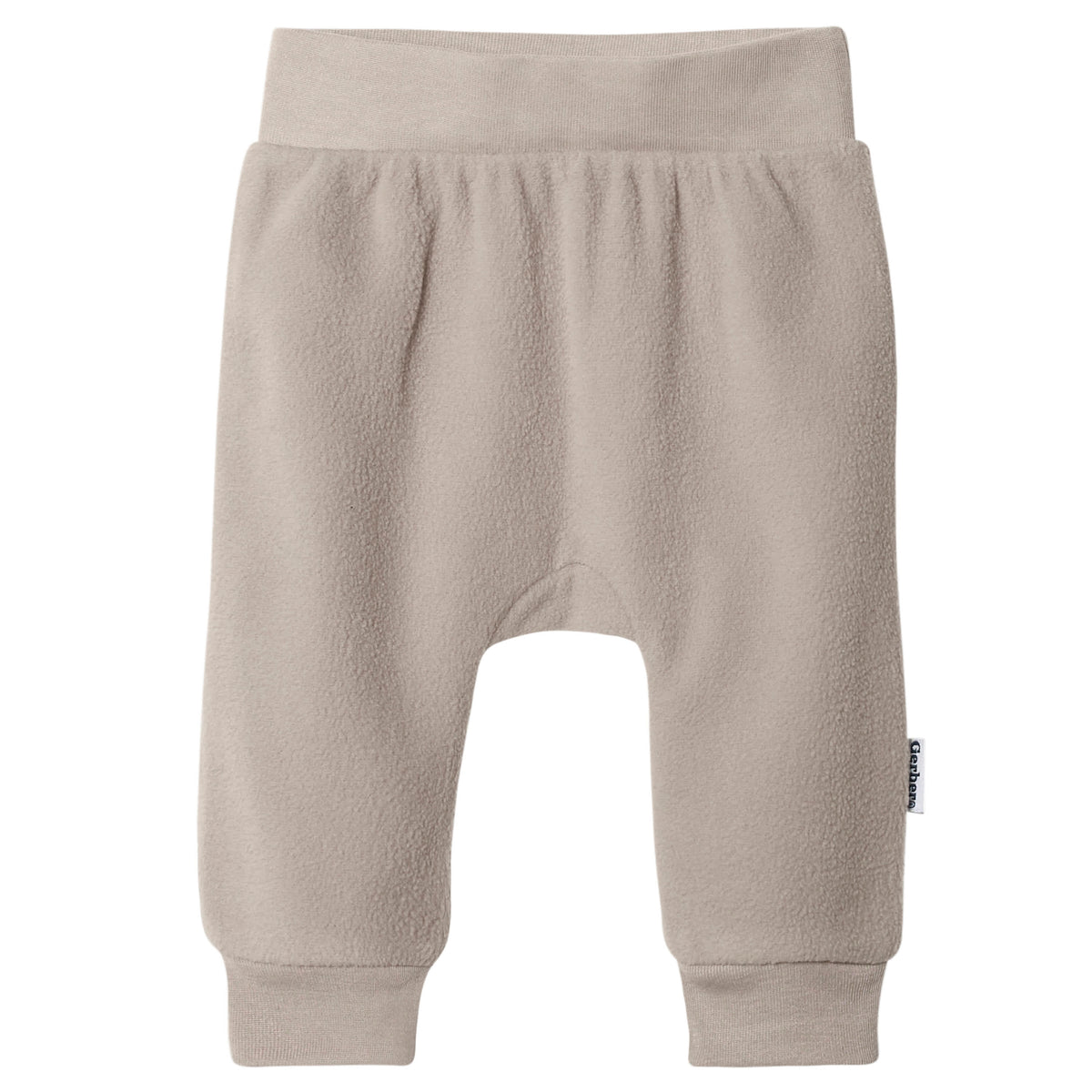 4-Pack Baby Neutral Gray and Green Fleece Pants, view 5