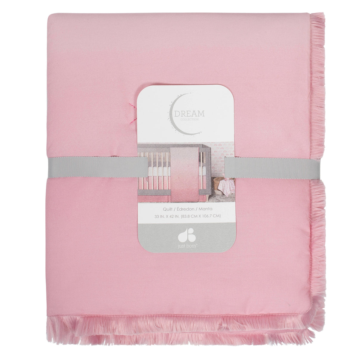 Baby Girls Pink Ombre Quilt, view 2