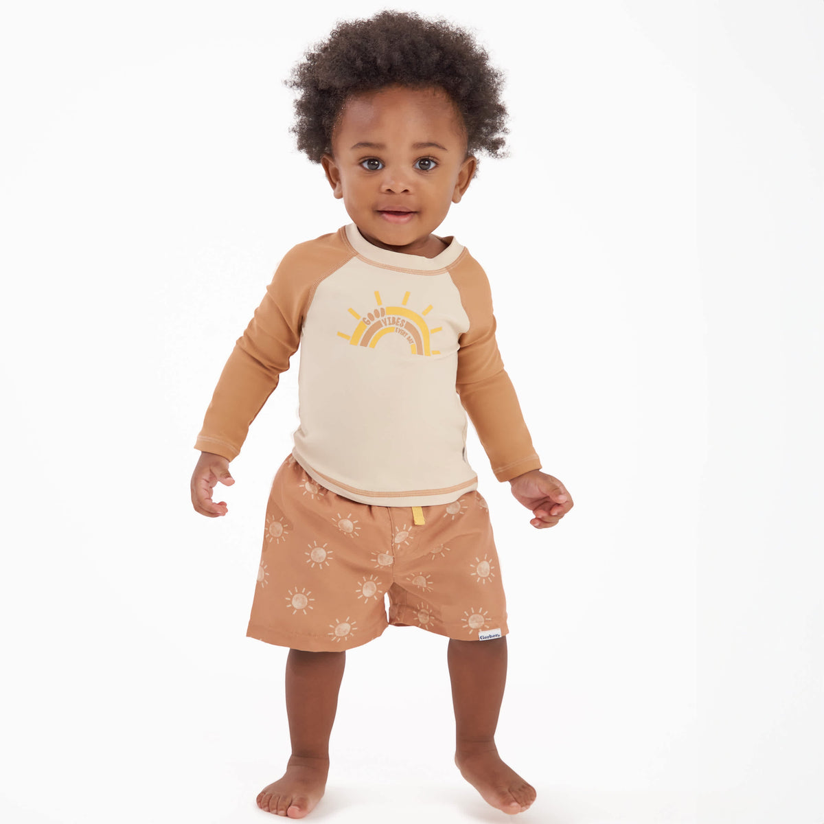 2-Piece Baby & Toddler Boys Suns Rashguard Set, view 2