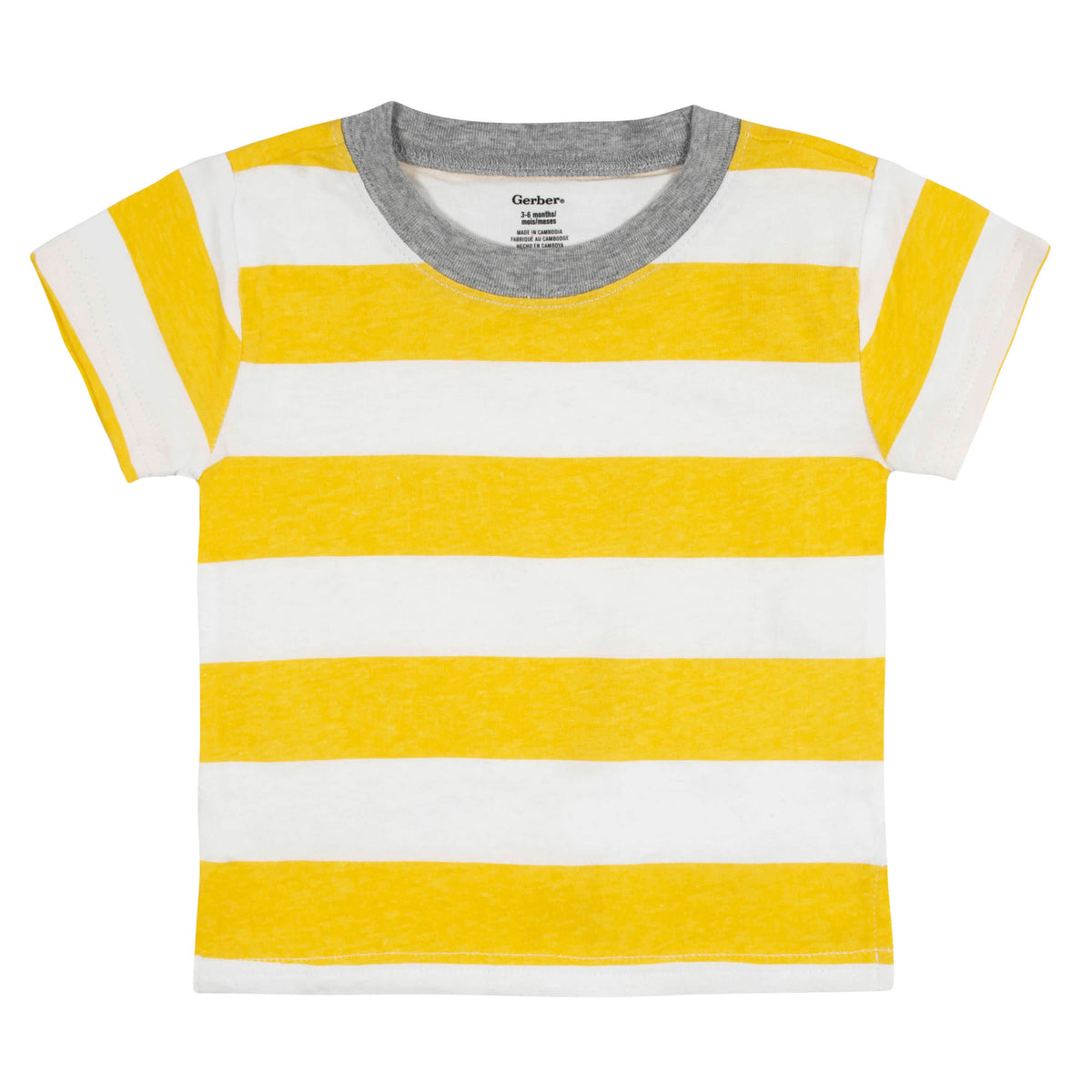 3-Pack Baby & Toddler Boys Neat Neutrals Short Sleeve Pocket Tees, view 5