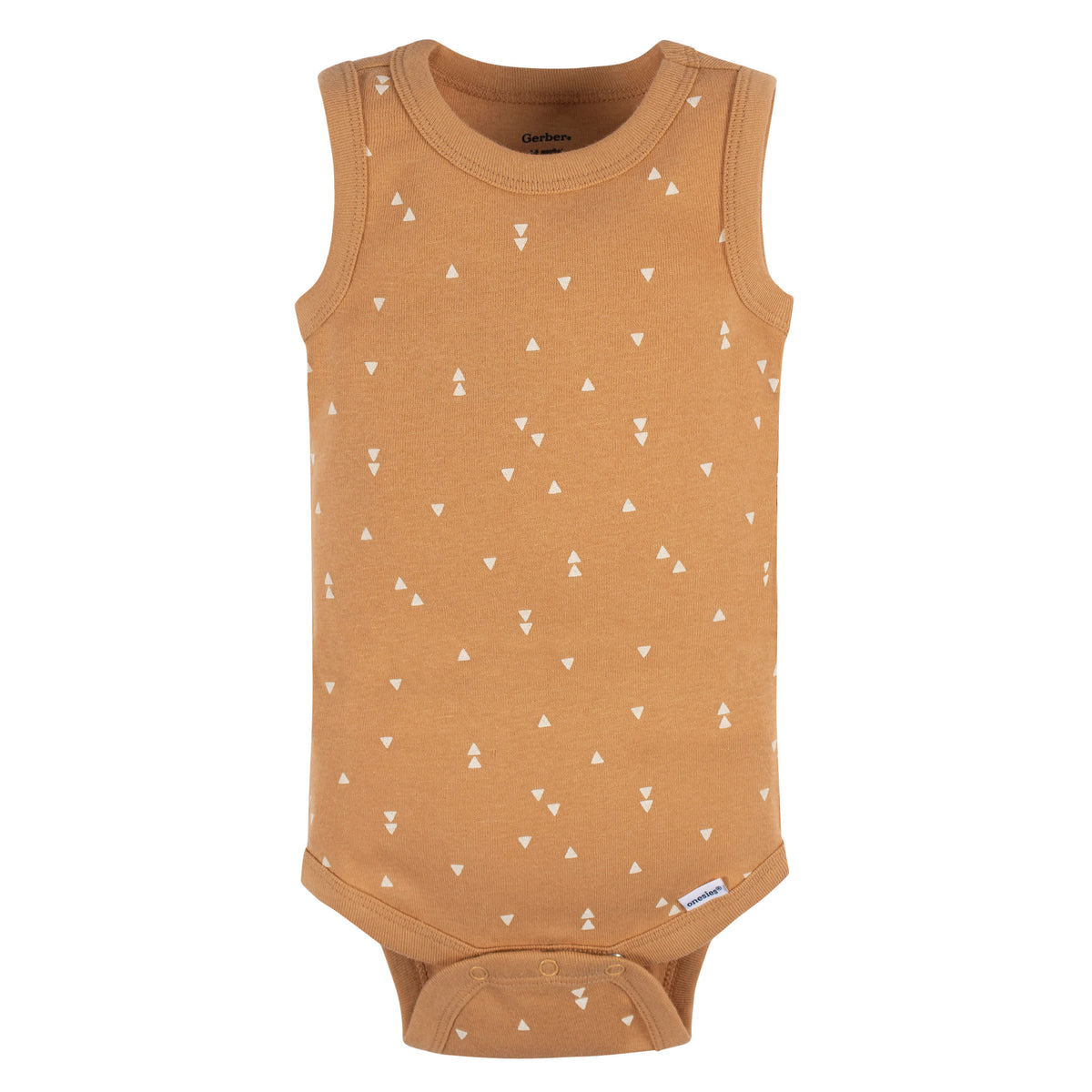 5-Pack Baby Boys Green Stars Sleeveless Onesies Bodysuits, view 5