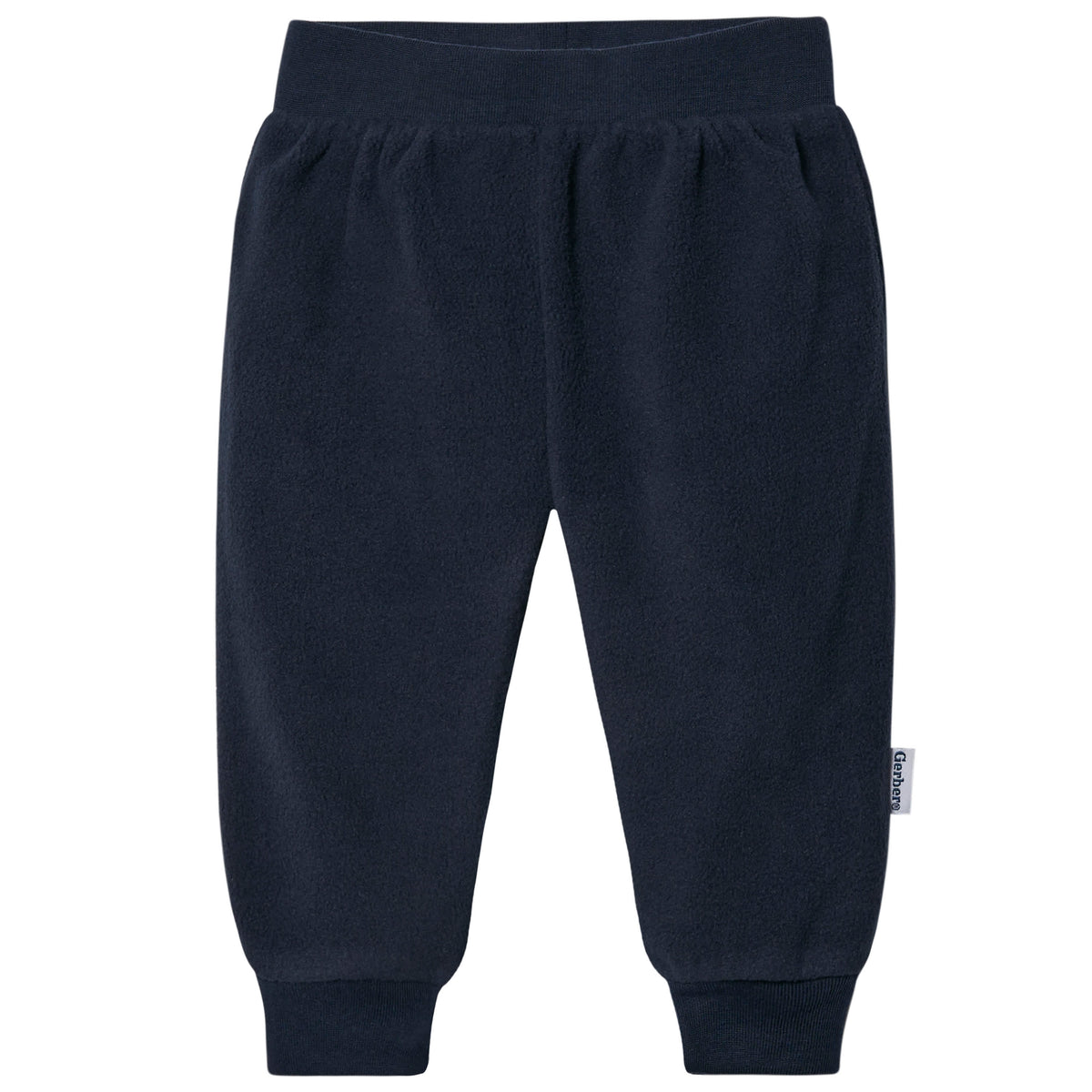 4-Pack Baby Boys Blue and Green Fleece Pants, view 7