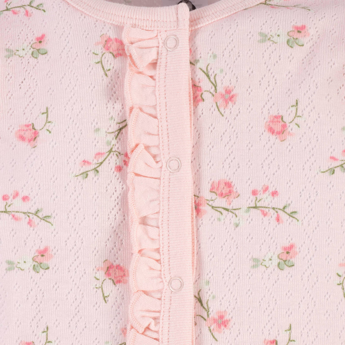 2-Piece Baby Girls Floral Coverall & Headband Set, view 4