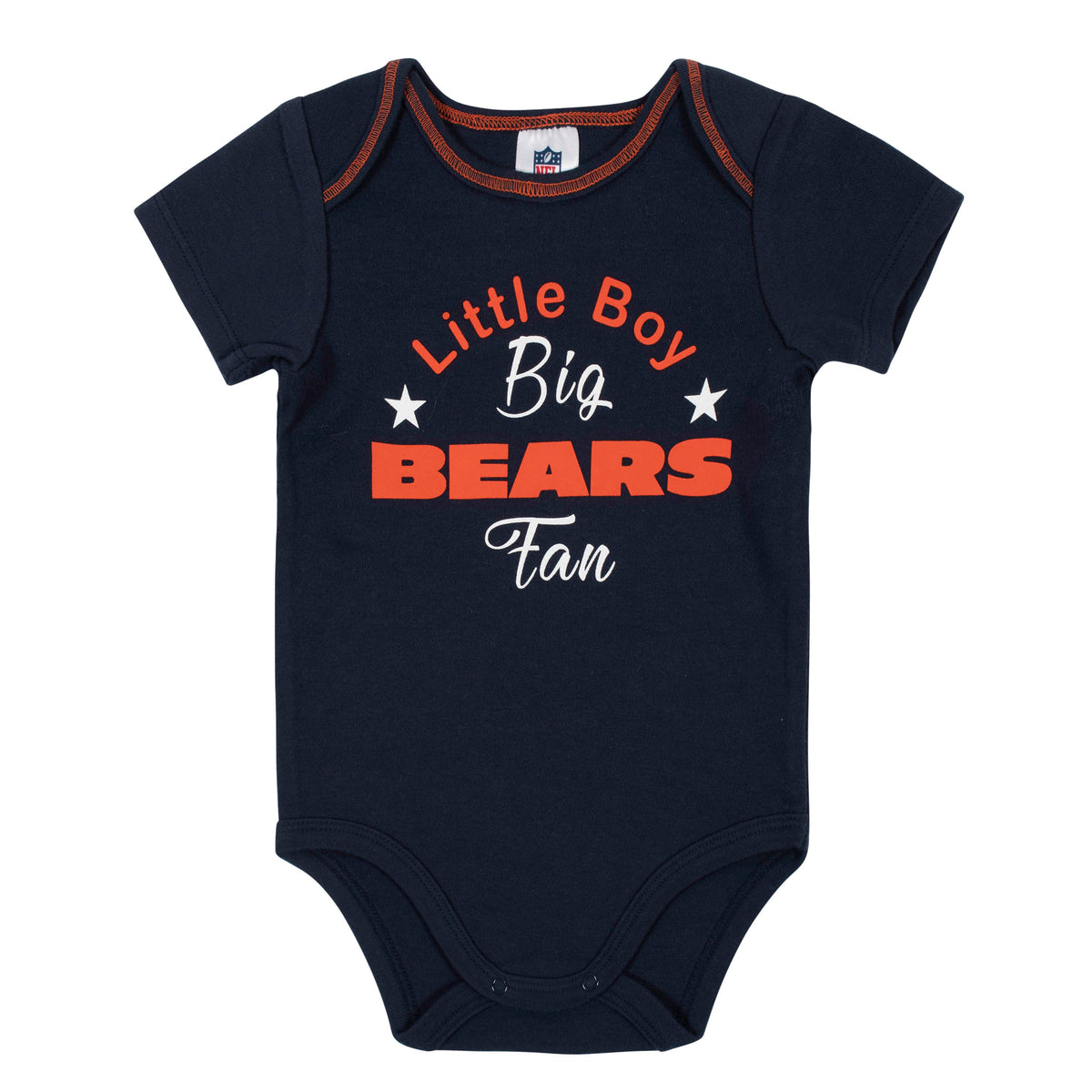 Baby Boys 3-Piece Chicago Bears Bodysuit, Gown, and Cap Set, view 2