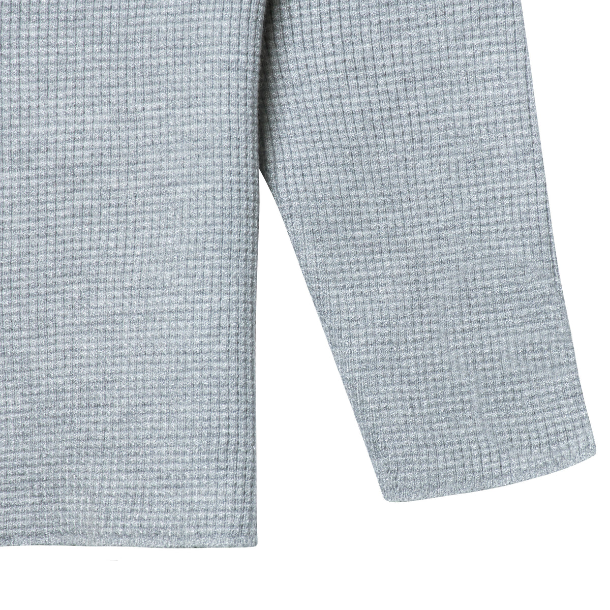 Infant & Toddler Boys Gray Heather Henley Sweater, view 3
