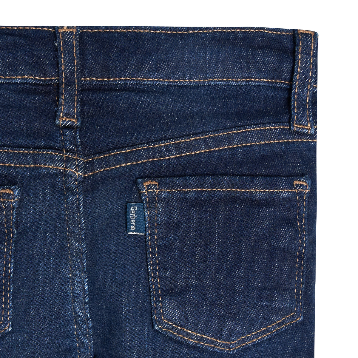 Infant and Toddler Neutral Dark Blue Jeggings, view 6