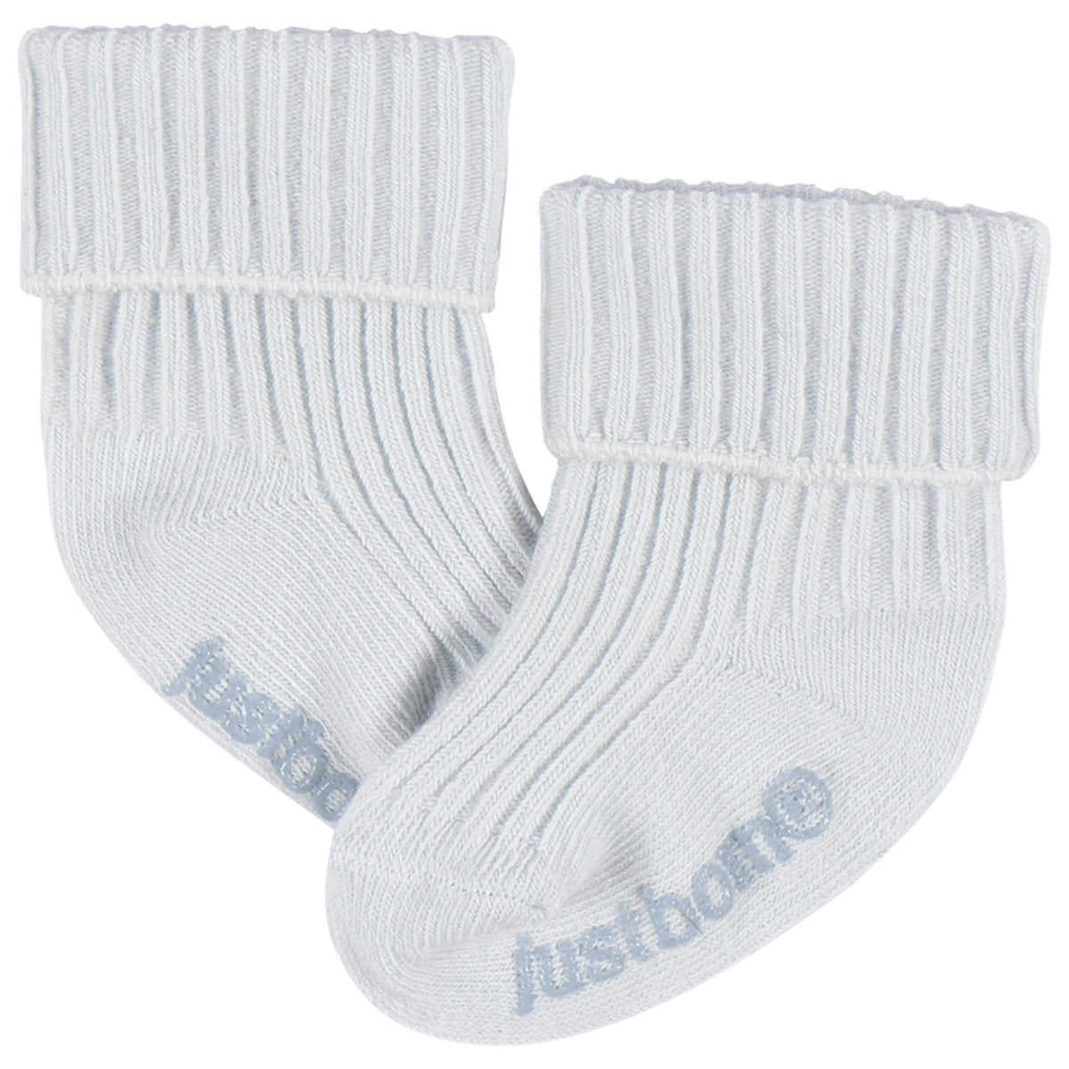 6-Pack Baby Boys Blue Rolled Cuff Ribbed Socks, view 2