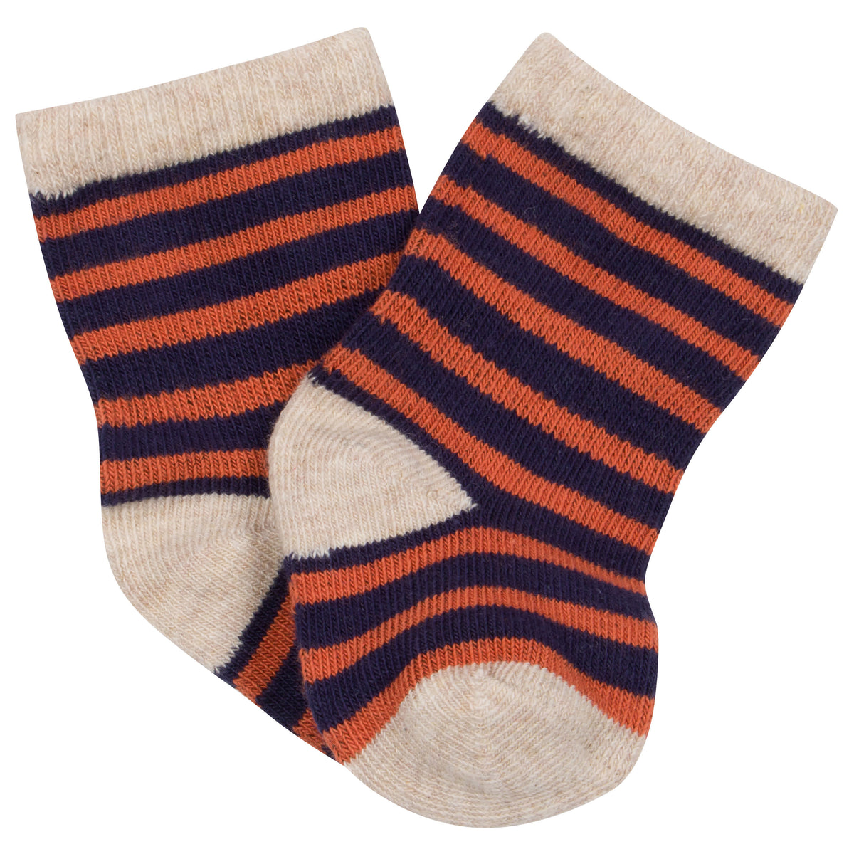 6-Pack Baby Boys Fox Wiggle Proof Socks, view 2
