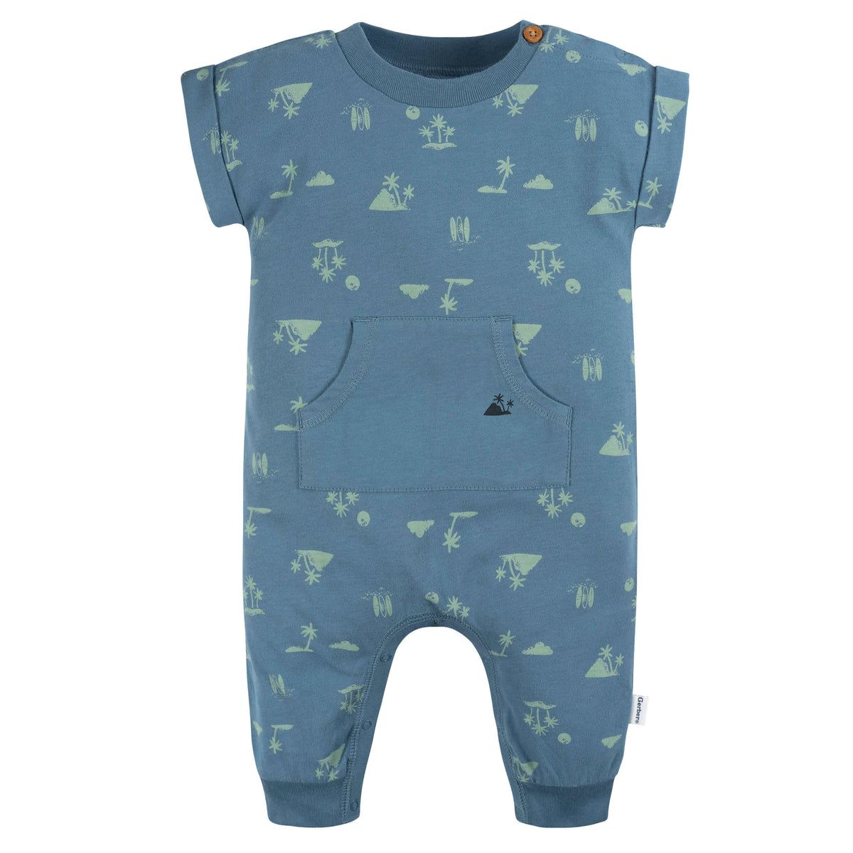 2-Pack Baby Boys Surfing Romper, view 2