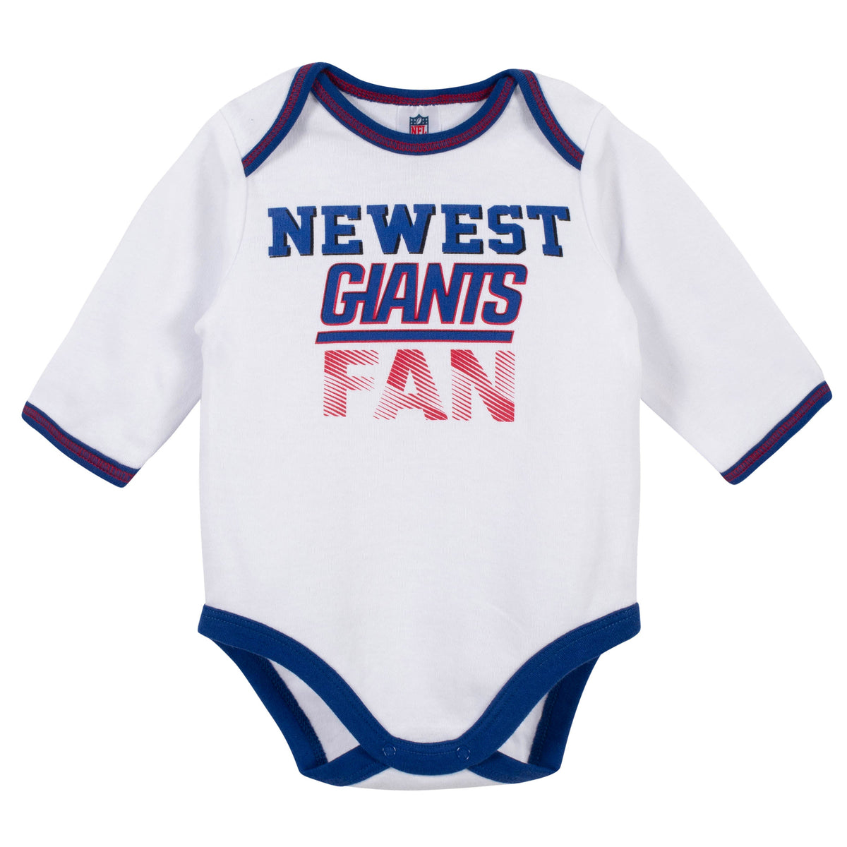 Baby Boys New York Giants 3-Piece Bodysuit, Pant and Cap Set, view 2