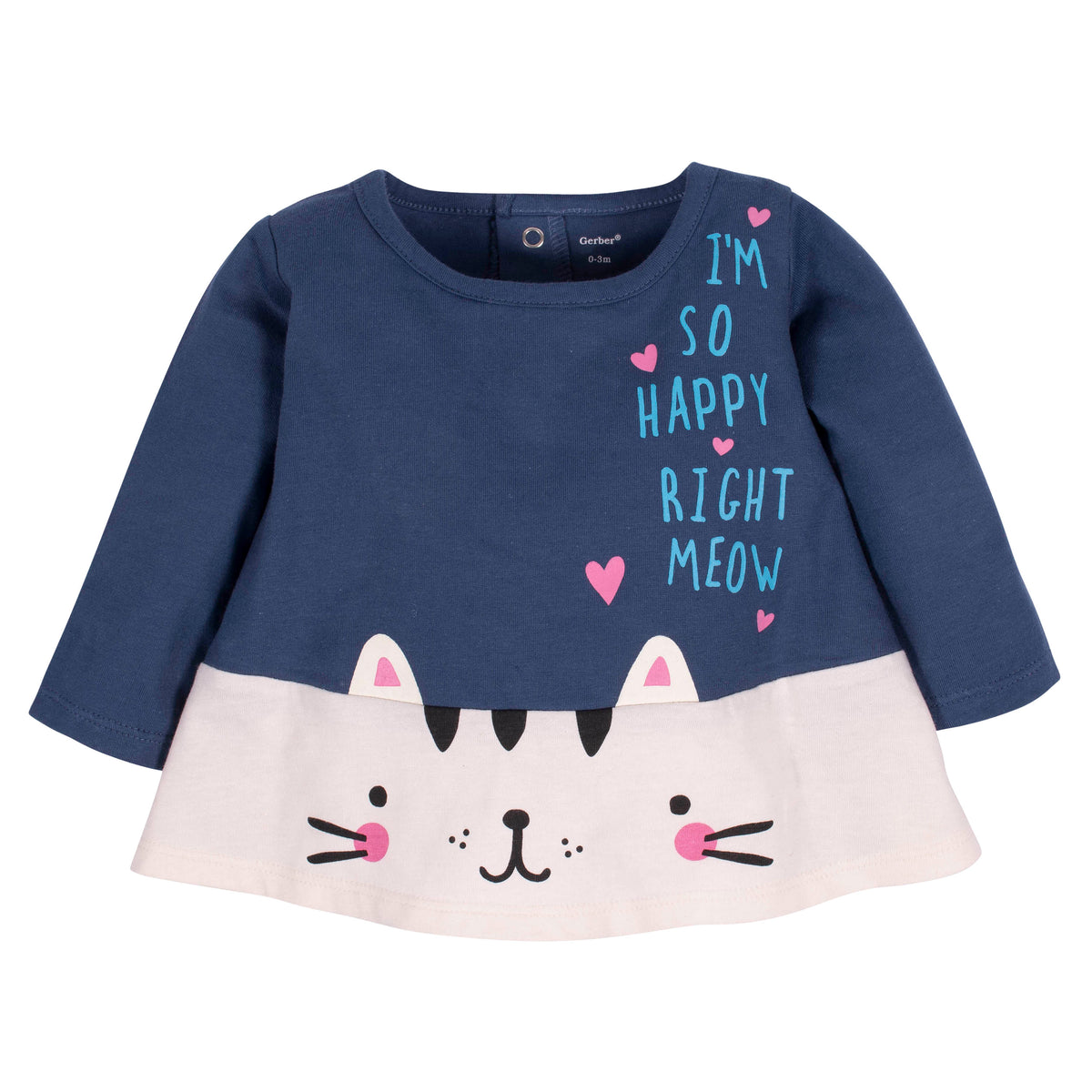 2-Piece Baby Girls Kitty Tunic and Legging Set, view 2