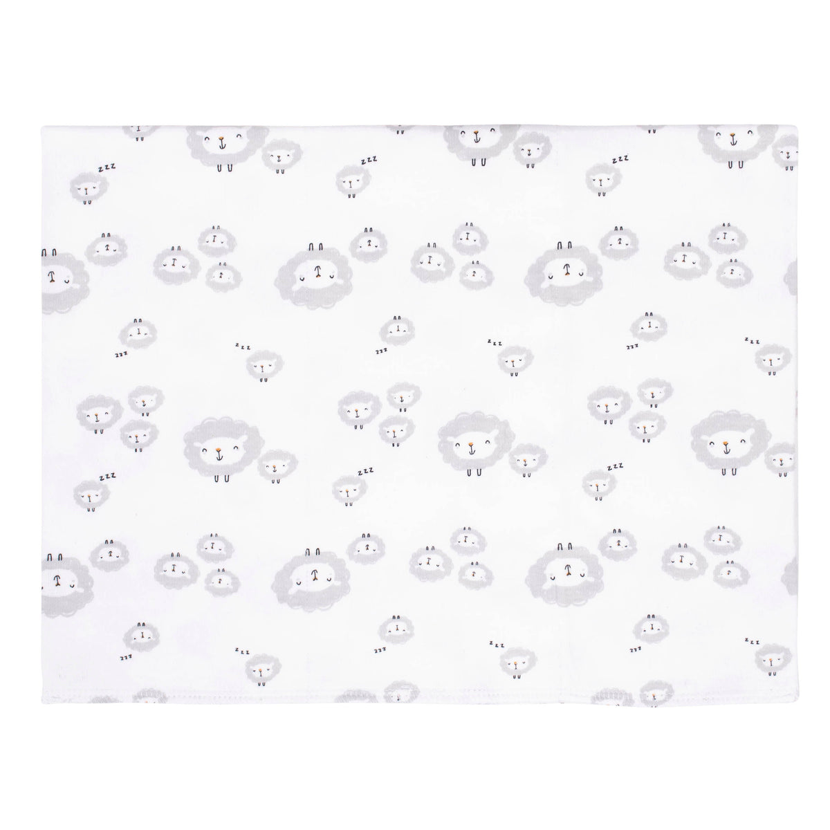 3-Pack Baby Neutral Lamb Knit Burp Cloths, view 2