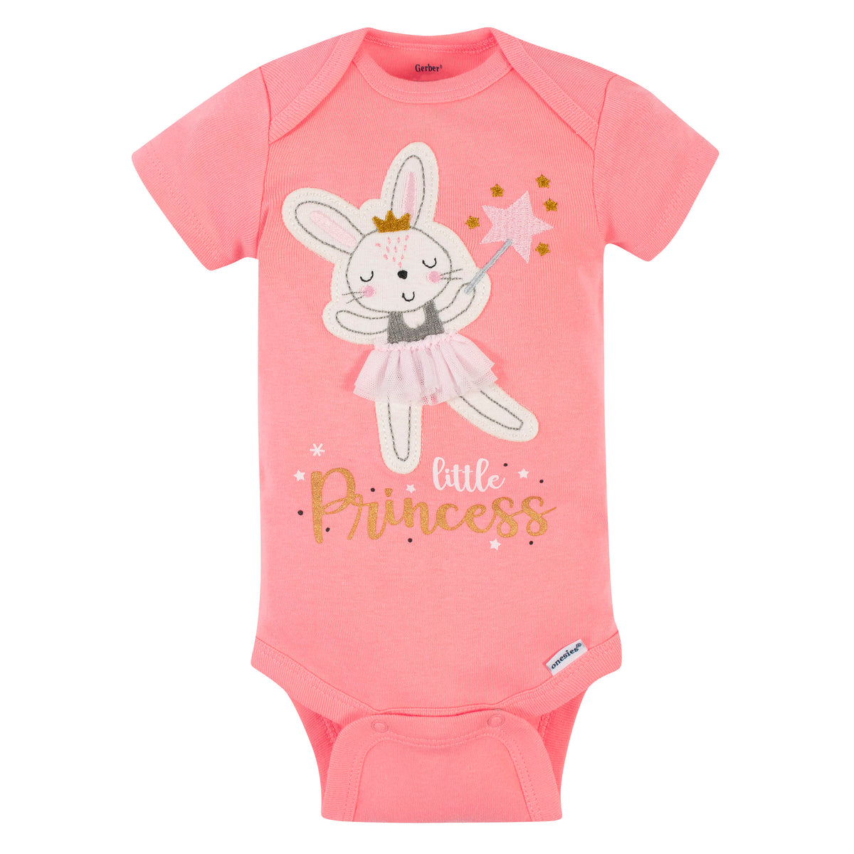 5-Pack Baby Girls Ballerina Short Sleeve Onesies Bodysuits, view 6