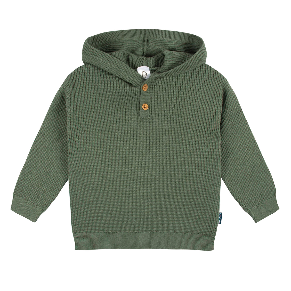 2-Piece Infant and Toddler Boys Olive Green Sweater Knit Set, view 5