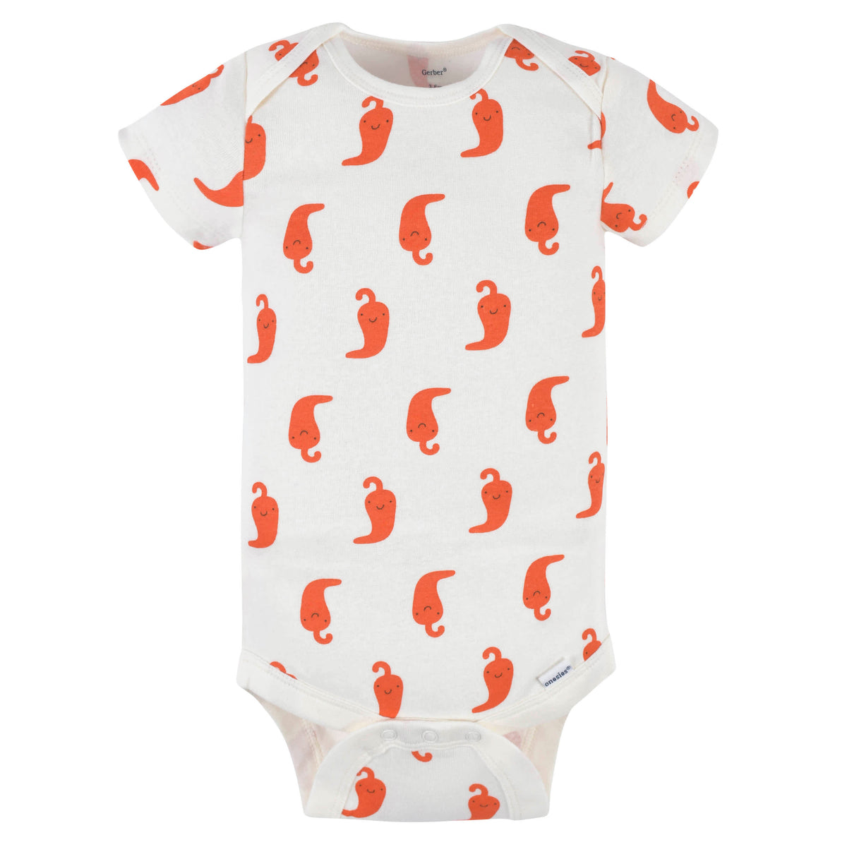 3-Pack Baby Neutral Taco Short Sleeve Onesies Bodysuits, view 3
