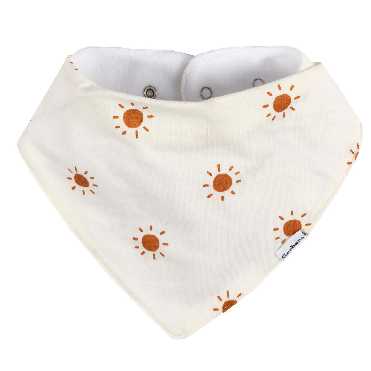 10-Pack Baby Neutral Multi Rust Bandana Bib, view 4